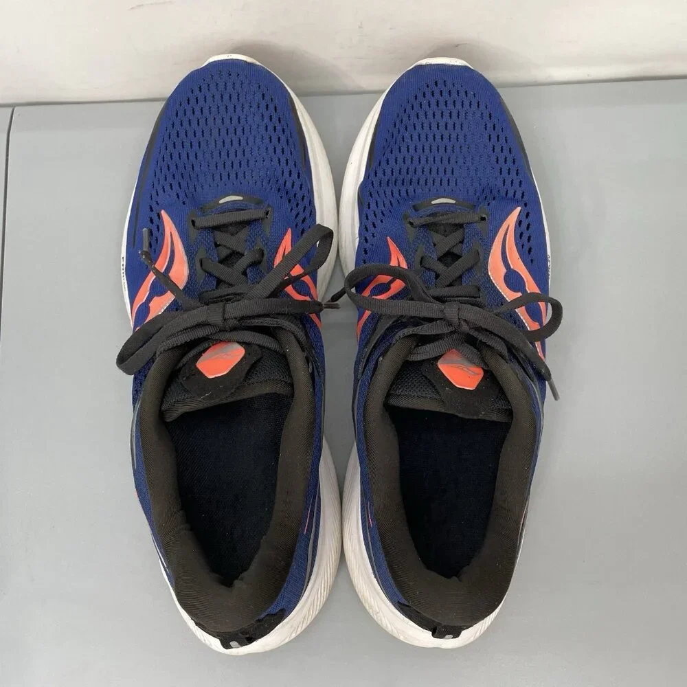 Saucony Ride 15 Sneakers Shoes Running Training Athletic Blue Mens 10.5
